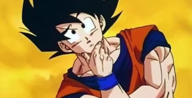 Goku pensando