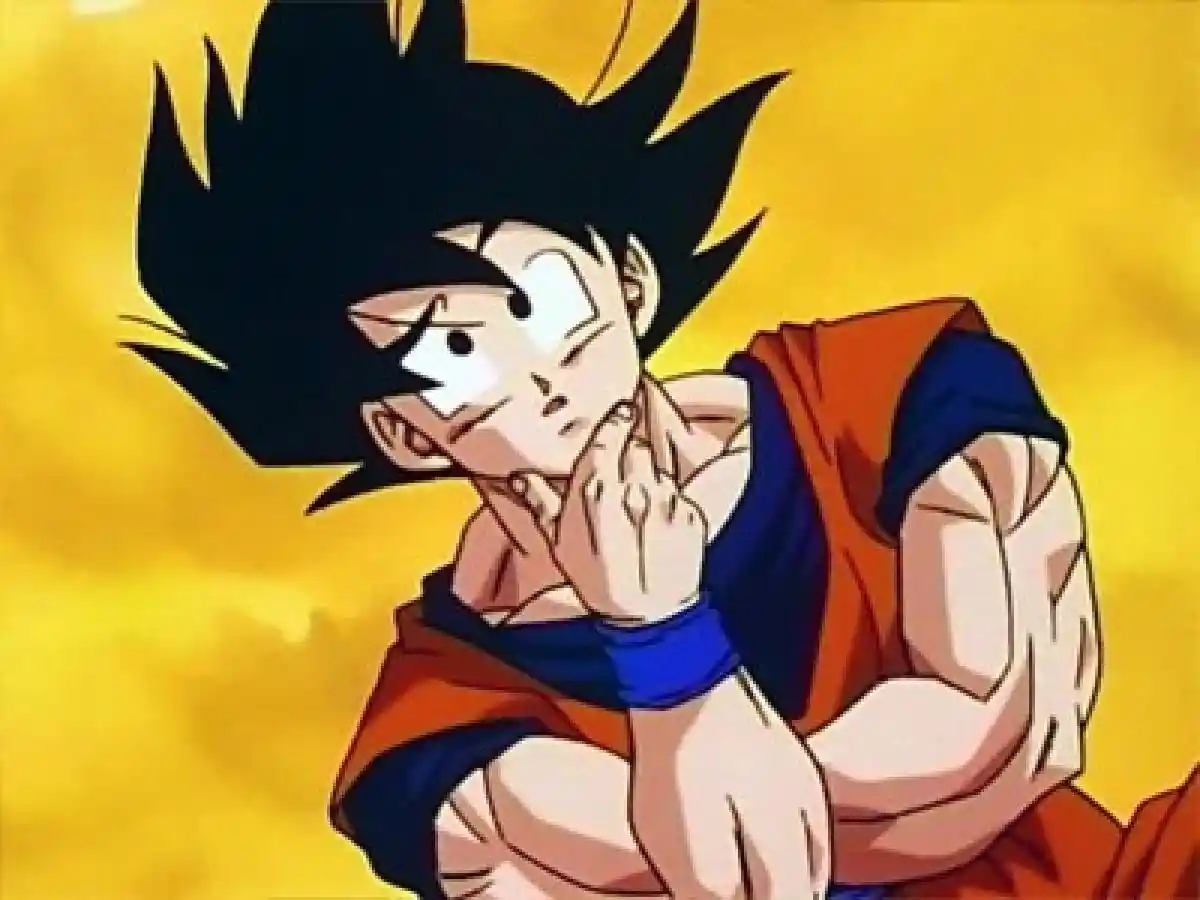 Goku pensando