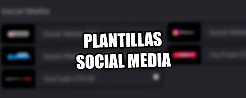 Plantillas social media davinci resolve