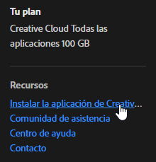 Instalar Creative Cloud Desktop